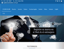 Tablet Screenshot of estudiodelion.com.pe